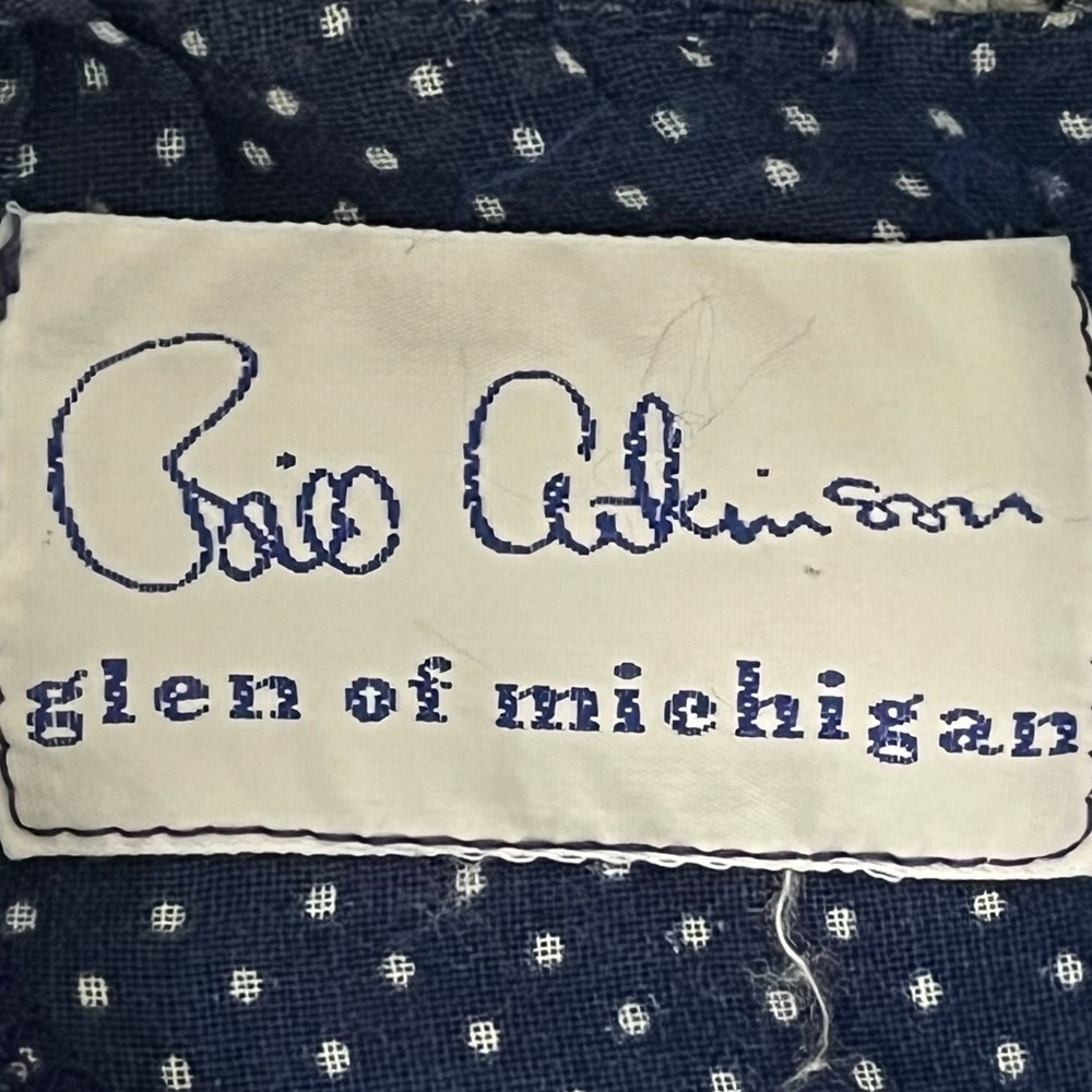 Bill Atkinson Glen of Michigan Vintage 60’s crocheted polka dot prairie dress - Picture 3 of 11